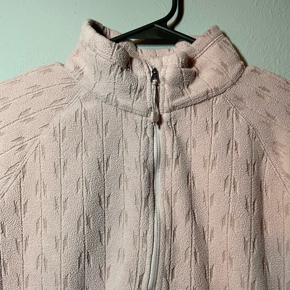 Eddie Bauer Dusty Rose Fleece Quarter Zip Pullover - Picture 4 of 8